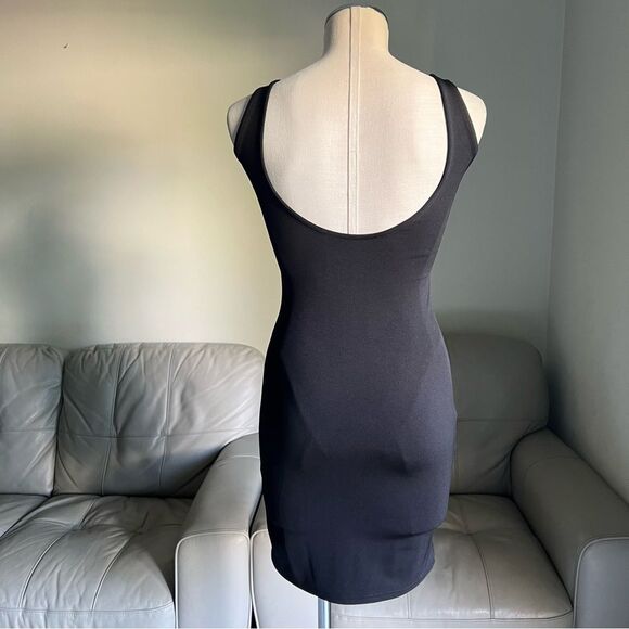Miss Selfridge Bodycone Mini Dress Sz 6 BLD Black Cocktail Party Thick Shaping - Picture 15 of 16